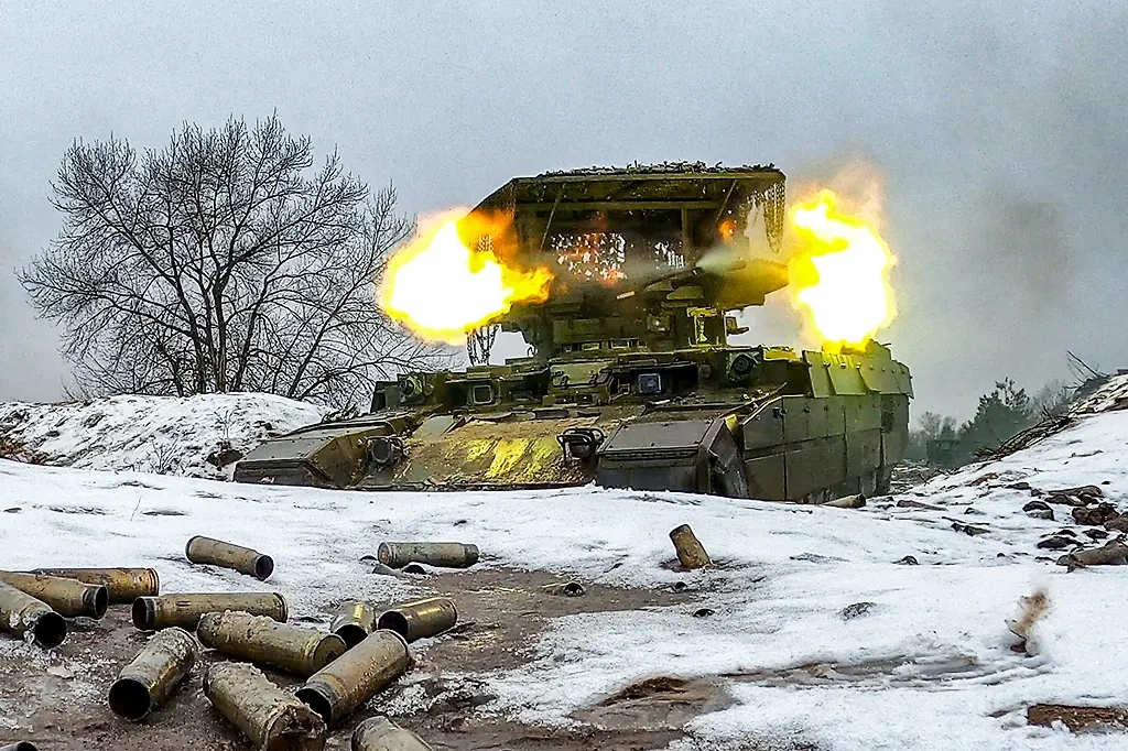 Боевая подготовка экипажей БМПТ. Обложка © ТАСС / Александр Река