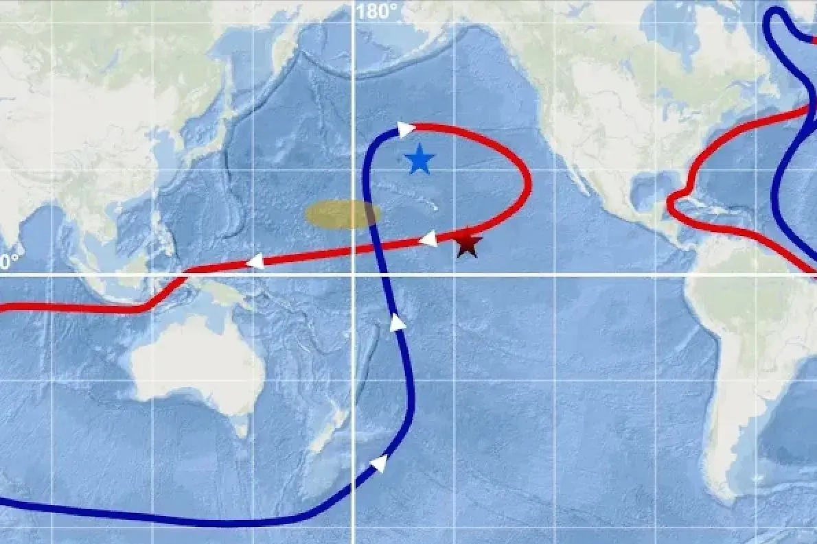 Глубокоокеанские циркуляции в Тихом океане. Фото © researchgate