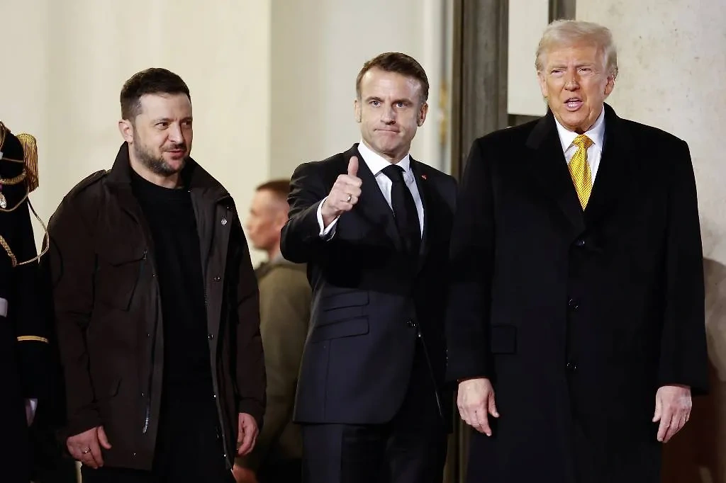 Зеленский, Макрон и Трамп. Обложка © ТАСС / ЕРА