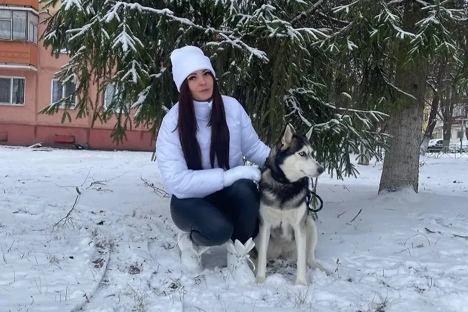 В свободное время Татьяна заботится о детях, а ещё обучает собаку хаски. Фото © Из личного архива Татьяны Усачёвой