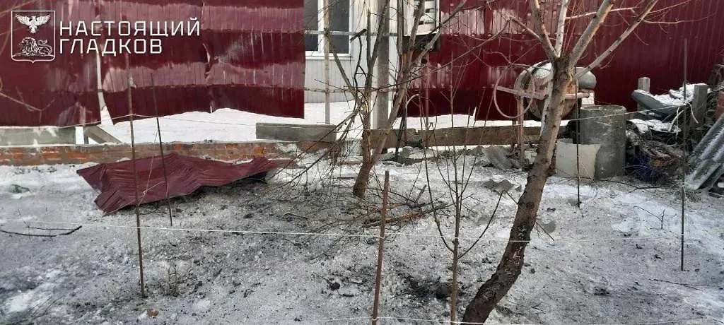 Один из снимков с последствиями сегодняшнего обстрела ВСУ Белгородской области. Фото © Telegram / Вячеслав Гладков