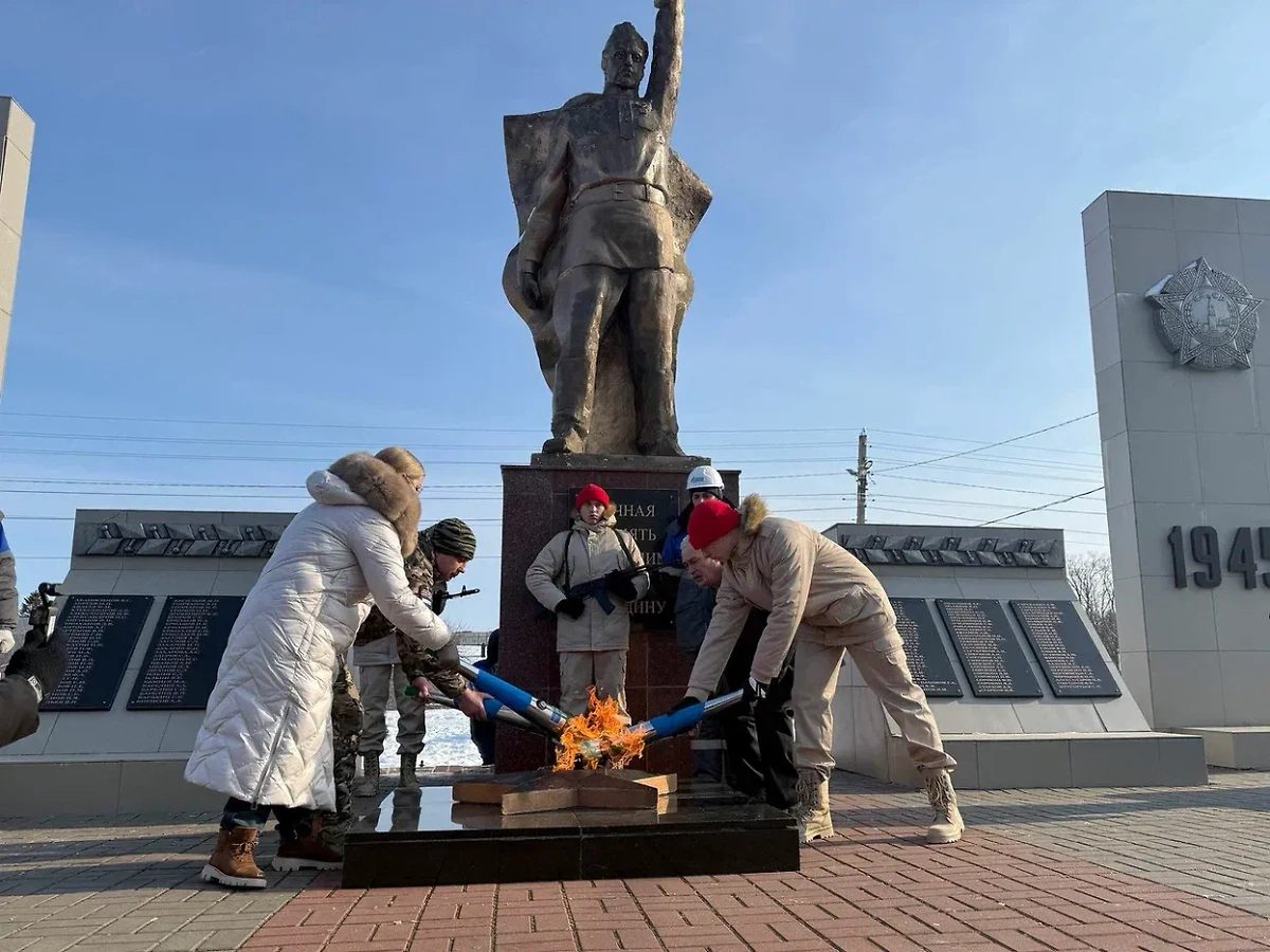 Акция «Храним огонь Победы» в Тамбовской области. Фото © Предоставлено Life.ru