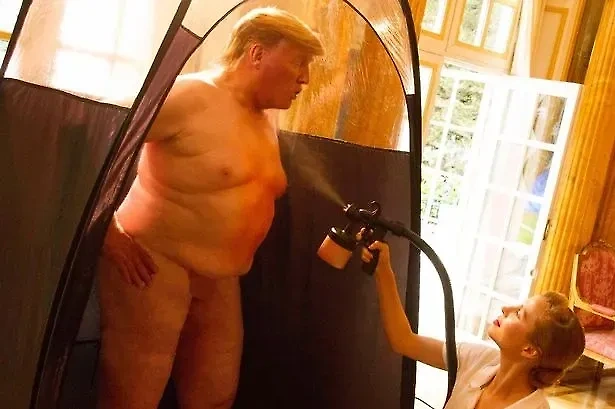 Как утверждается, слитое фото голого Дональда Трампа. Обложка © X / defeat_gop