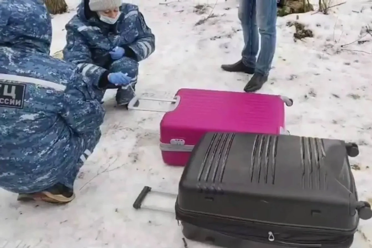 Чемоданы с останками. Обложка © Telegram / ГСУ СК России по Санкт-Петербургу