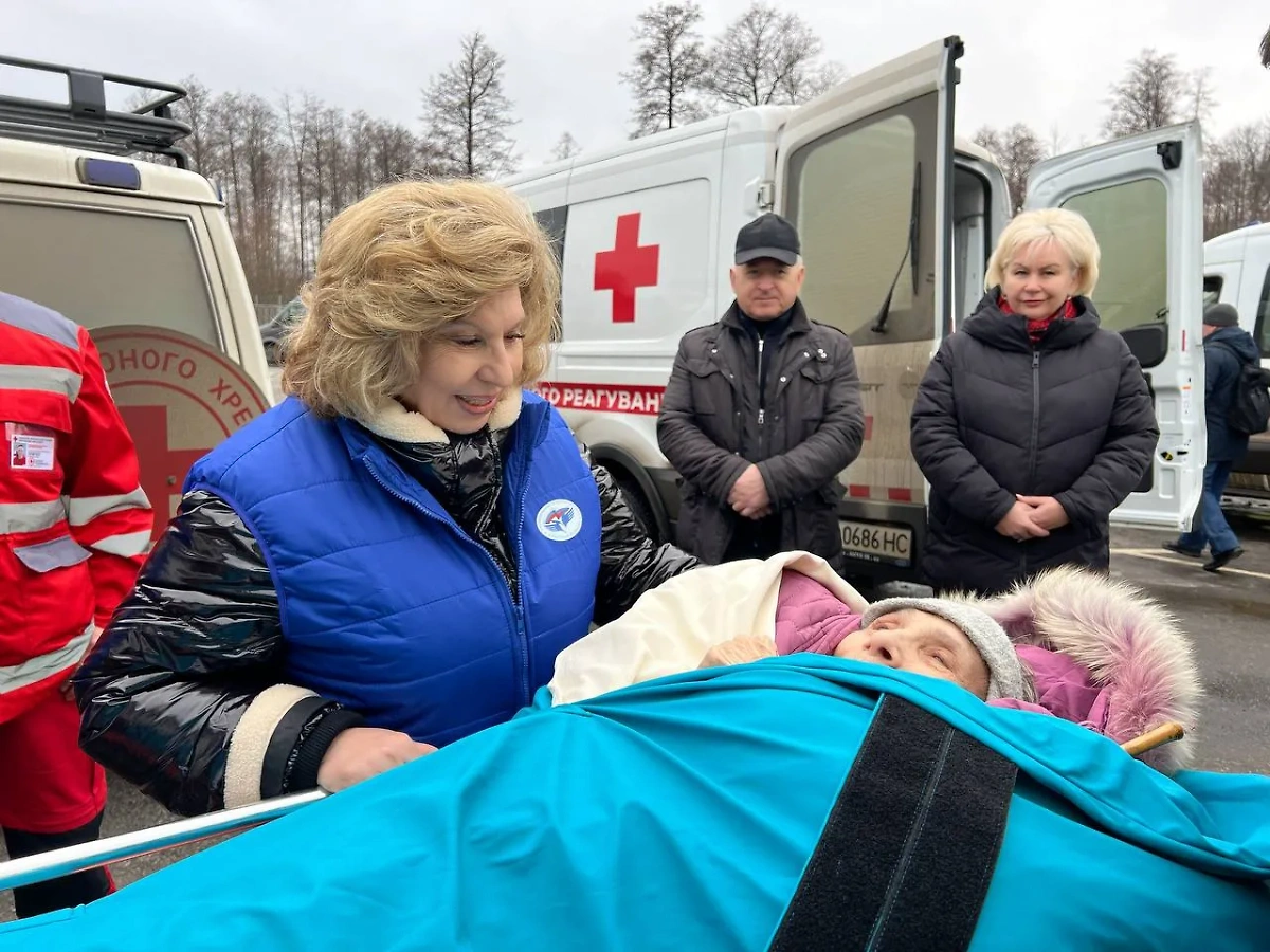 Всех курян встречала Татьяна Москалькова. Фото © Telegram / ombudsmanrf