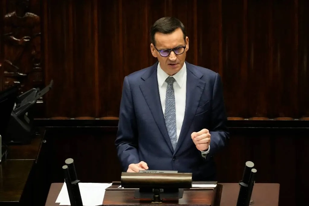 Премьер-министр Польши Матеуш Моравецкий. Обложка © ТАСС / AP / Czarek Sokolowski