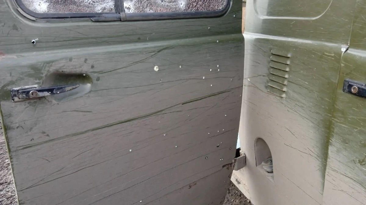 Место обстрела в посёлке Новая Маячка Херсонской области. Обложка © Telegram / Владимир Сальдо