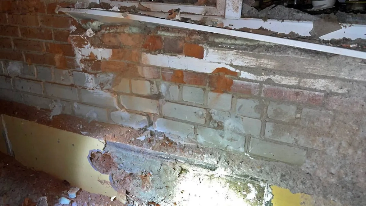 Последствия украинского обстрела села Олешня в Курской области. Фото © Telegram / Роман Старовойт