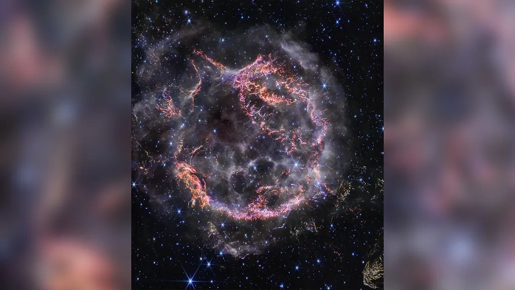Объект Кассиопея А на снимке обсерватории James Webb. Фото © Webbtelescope.org