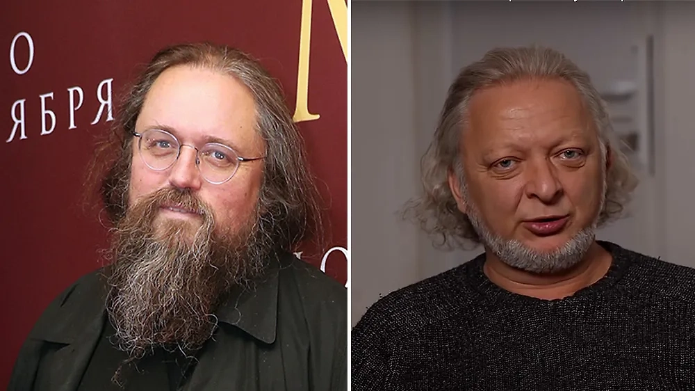 Андрей Кураев*, Олег Куваев*. Обложка © ТАСС / Вячеслав Прокофьев, © Youtube / BBC News