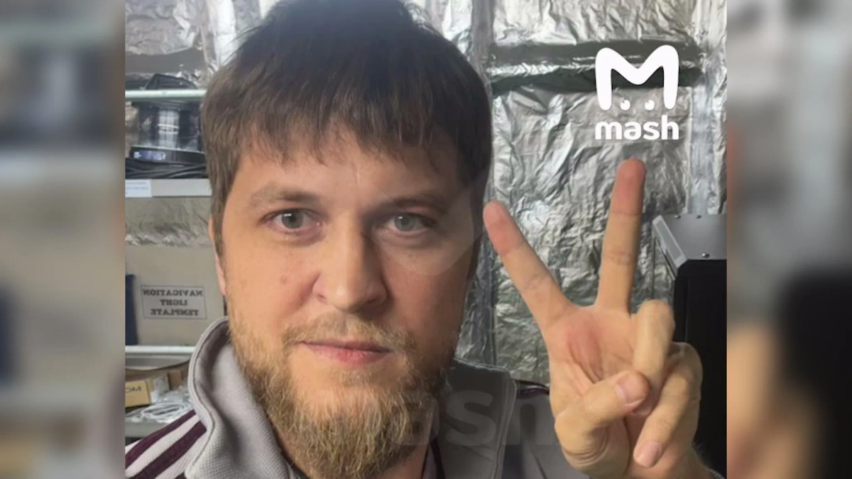 Тимофей Колчанов, оказавшийся на захваченном Ираном судне MSC Aries. Фото ©  Telegram / Mash