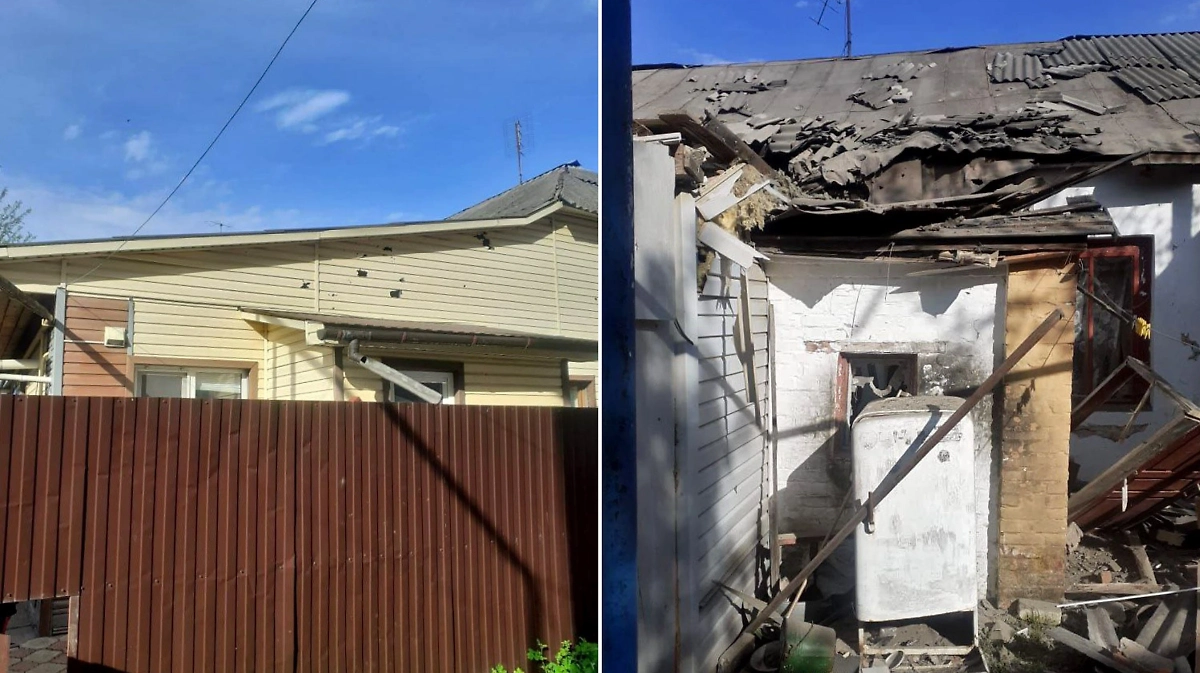 ВСУ обстреляли посёлок Тёткино Курской области. Фото © Telegram / Роман Старовойт