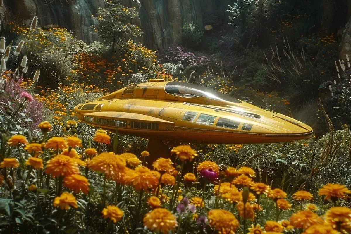 Как нейросеть нарисовала корабль, способный преодолевать границы измерений. Фото © Telegram / neyroset_vidit