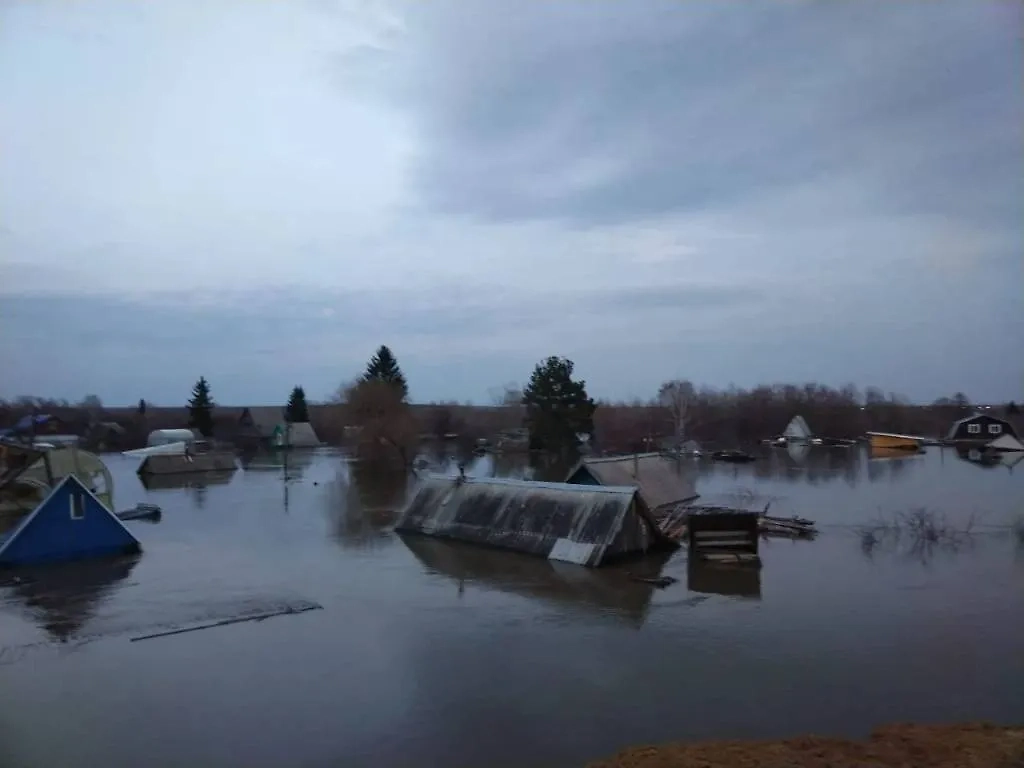 Ситуация с паводком в Курганской области. Фото © Telegram / СилаVправде (V. Шумков)