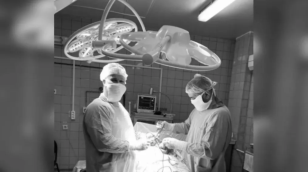 Врачи, которые вытащили свиное ушко из кишечника 60-летней жительницы Подмосковья. Обложка © Пресс-служба Министерства здравоохранения Московской области