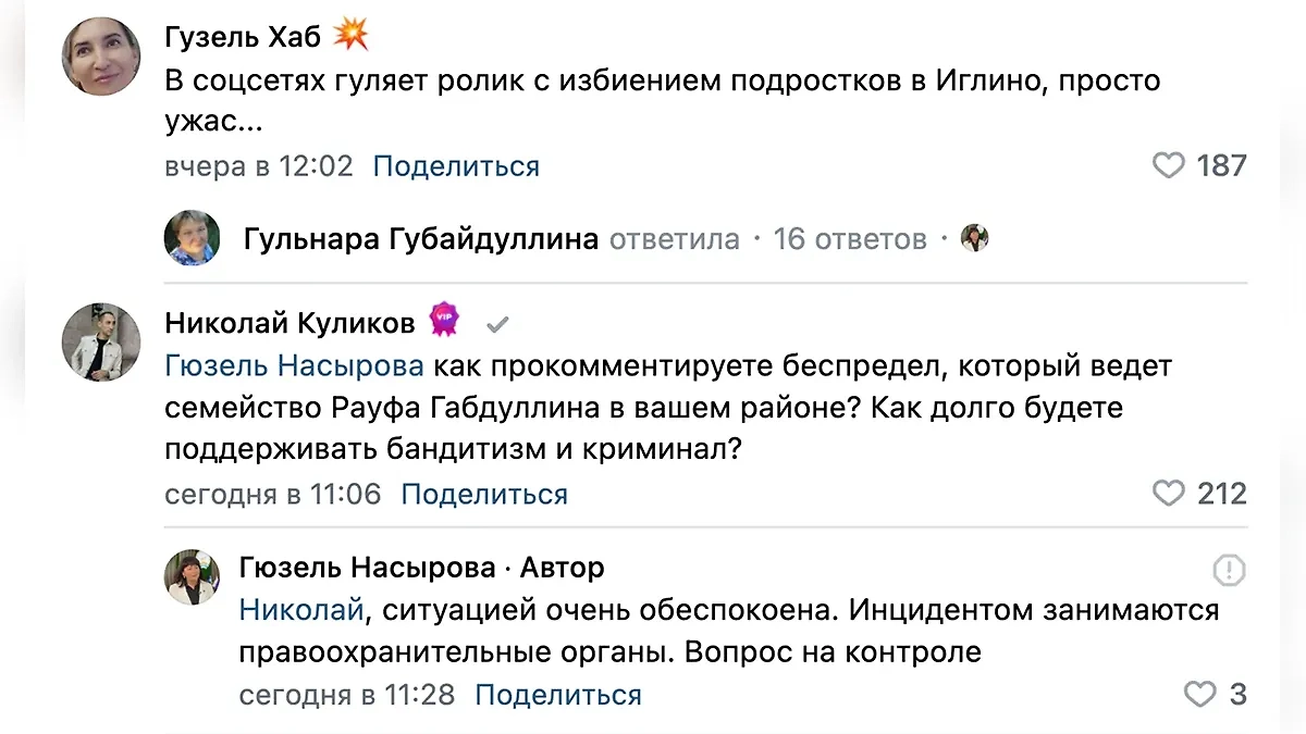 Местные жители пытаются получить ответы у главы района. Фото © VK / Гюзель Насырова