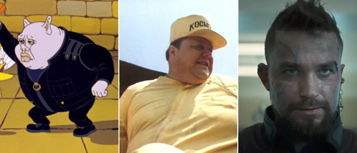 Весельчак У: в мультике, в исполнении Вячеслава Невинного и Александра Петрова. Фото © Кадр из мультфильма "Тайна третьей планеты", режиссёр Роман Кочанов, сценарист Кир Булычёв / Kinopoisk, © Кадр из фильма "Гостья из будущего", режиссёр-сценарист Павел Арсенов, Кир Булычёв / Kinopoisk, © Кадр из фильма "Сто лет тому вперёд", режиссёр Александр Андрющенко, сценаристы Андрей Золотарёв, Александр Андрющенко, Ксения Мирошник / YouTube / Central Partnership