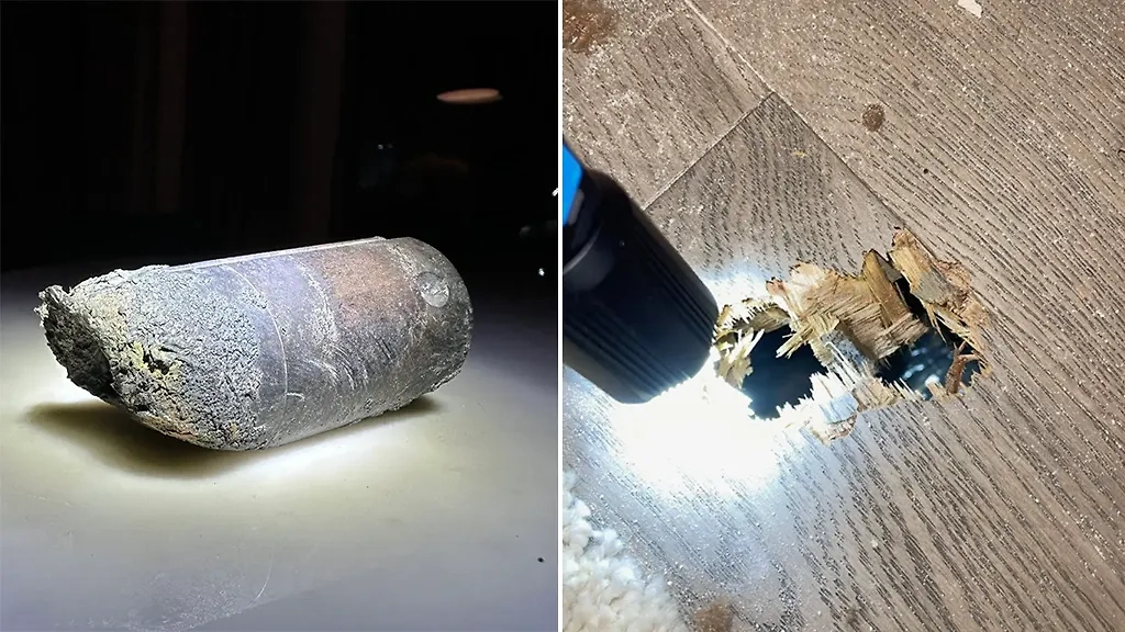 Загадочный объект из космоса рухнул на крышу дома во Флориде. Обложка © Х / Alejandro0tero