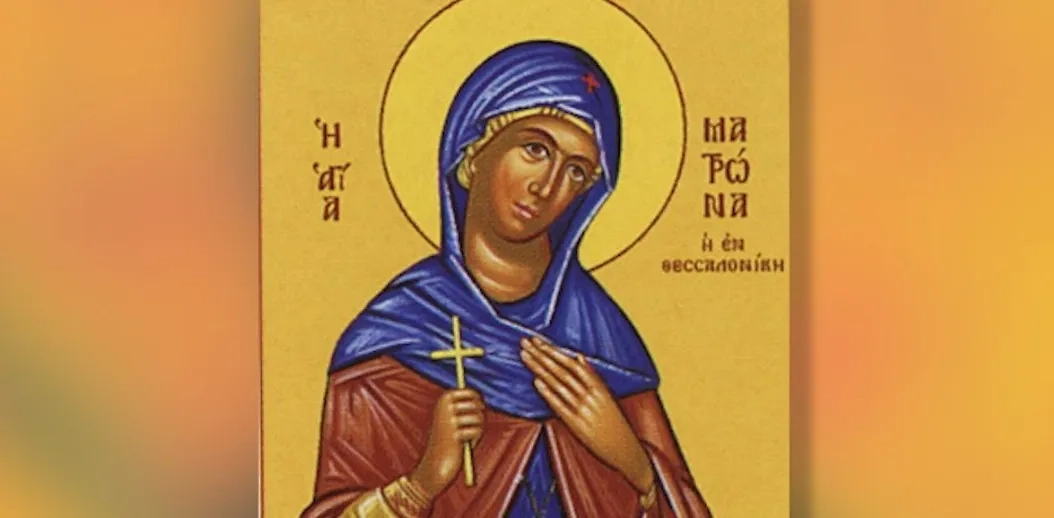 Иконописное изображение мученицы Матроны Солунской. Фото © YouTube / Семиречье