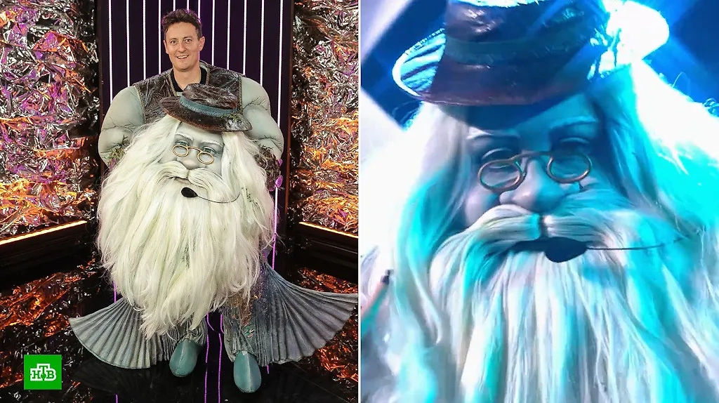 Шоу "Маска", 4-я серия: разоблачение Водяного. Им оказался Стас Ярушин. Фото © Тelegram / Маска, ntv.ru