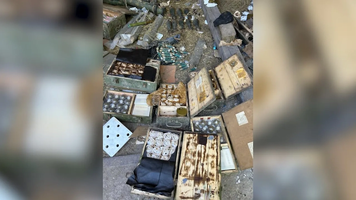 Один из схронов, оставленных ВСУ в Авдеевке. Фото © УФСБ по ДНР