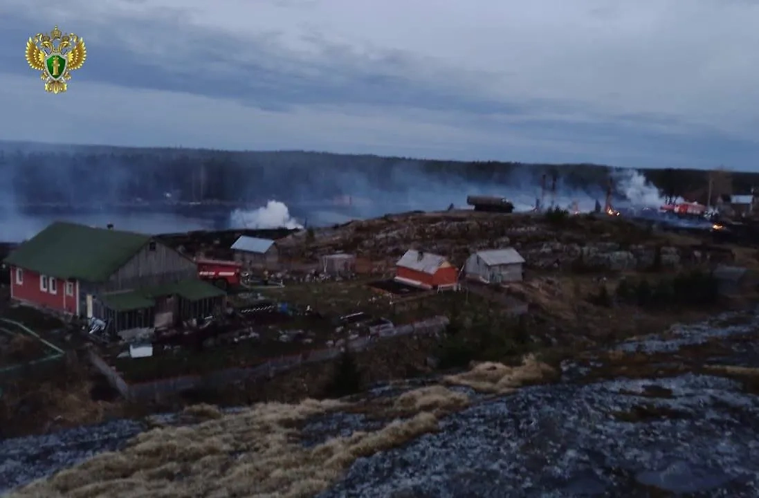 Обстановка в Карелии в результате пожара. Фото © Telegram / Прокуратура Республики Карелия