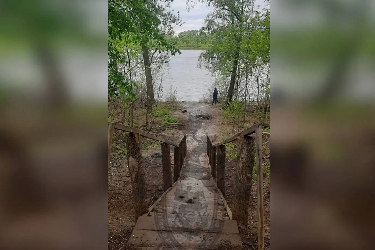 Место, где было найдено тело ребёнка. Обложка © Telegram / sledcom02