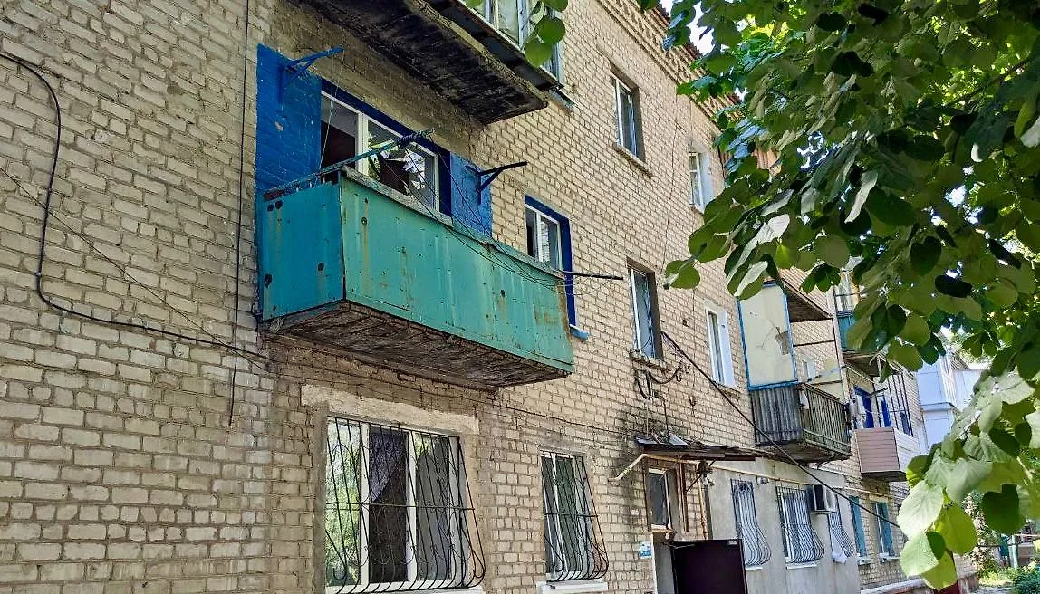 Жилой квартал, который обстреляли ВСУ. Обложка © Telegram / Леонид Пасечник