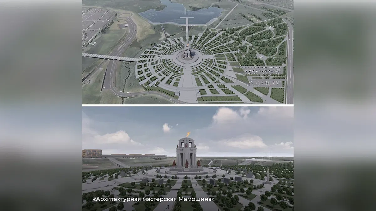 Один из вариантов мемориала, посвящённого Ленинградской битве. Фото © Telegram / Александр Беглов