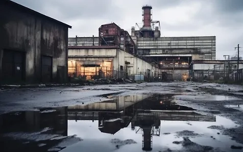 На украинской территории повреждён завод после серии взрывов. Обложка © Freepik / nuraghies