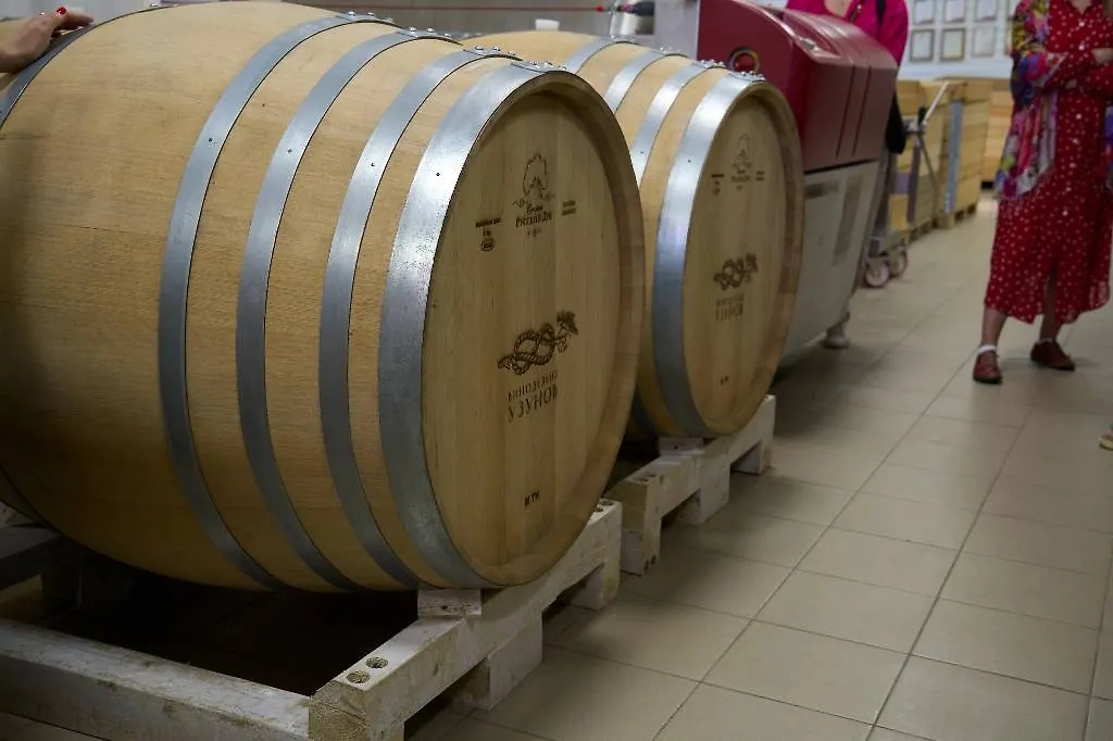 Дарья Молодцова с мужем и друзьями в винодельне на Кубани. Фото © Предоставлено Life.ru / Ташматова Наталья