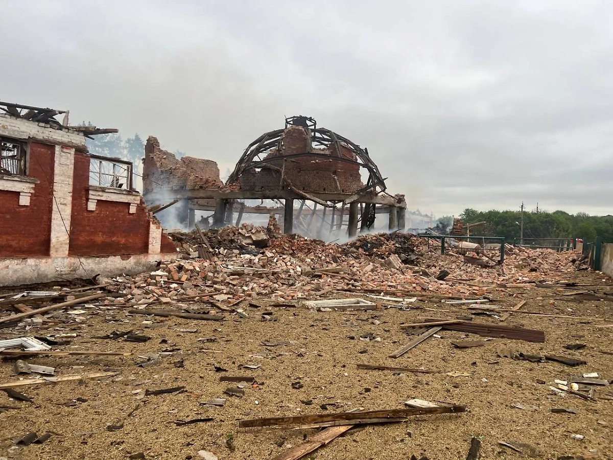 Последствия взрывов в Харьковской области. Фото © Телеграм / Гололобов Олександр
