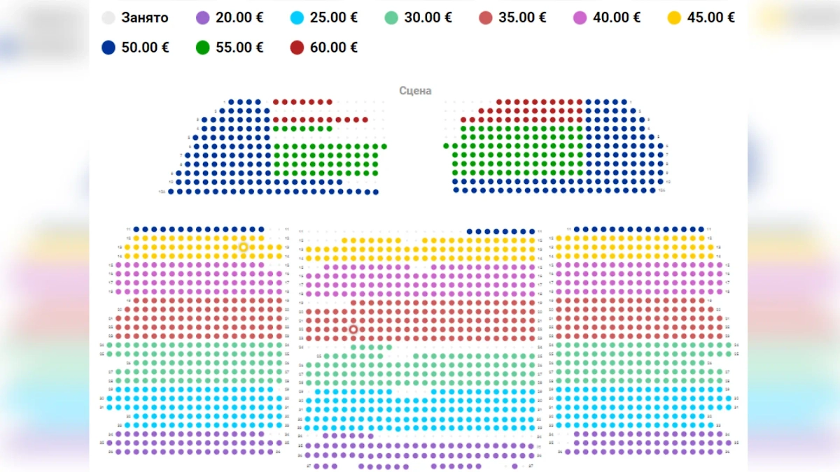Билетов на данный момент продано очень мало. Не более 2% от 2100 мест. Фото © Store.bilesuserviss.lv