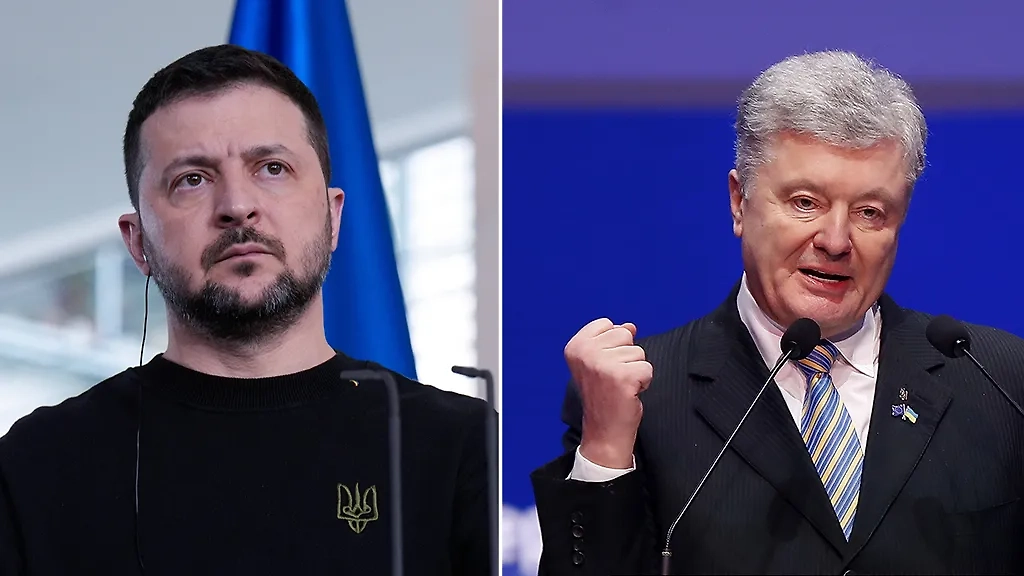 Владимир Зеленский и Пётр Порошенко. Обложка © ТАСС / IMAGO / Bernd Elmenthaler, EPA / ROBERT GHEMENT