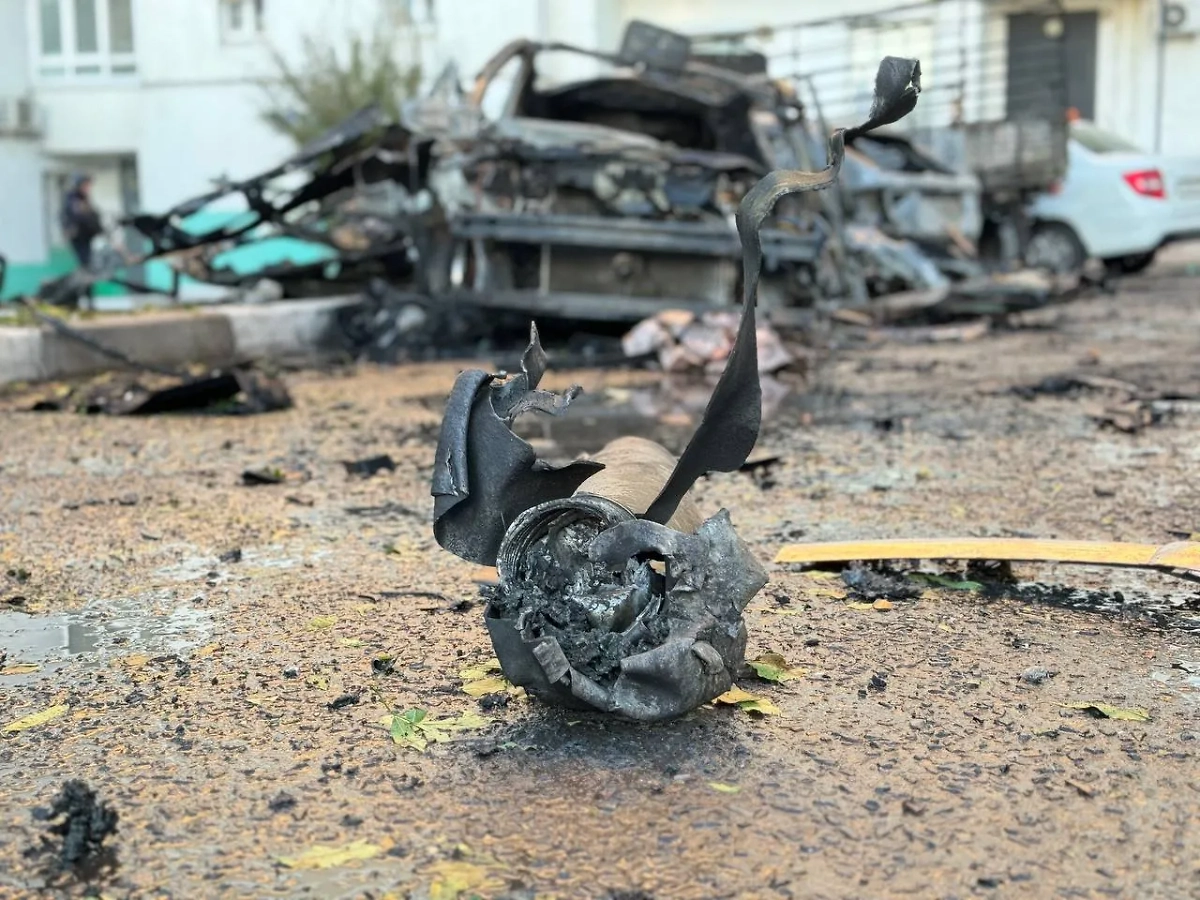 Последствия атаки ВСУ на Белгород в ночь на 9 мая. Фото © Telegram / Настоящий Гладков