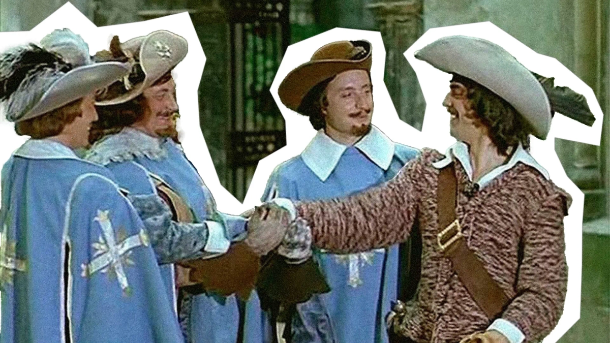 Какую ошибку режиссёра нашли спустя 45 лет в телесериале "Д'Артаньян и три мушкетёра"? Обложка © Кадр из фильма "Д`Артаньян и три мушкетёра", режиссёр Георгий Юнгвальд-Хилькевич, сценаристы Марк Розовский, Александр Дюма – отец / Kinopoisk