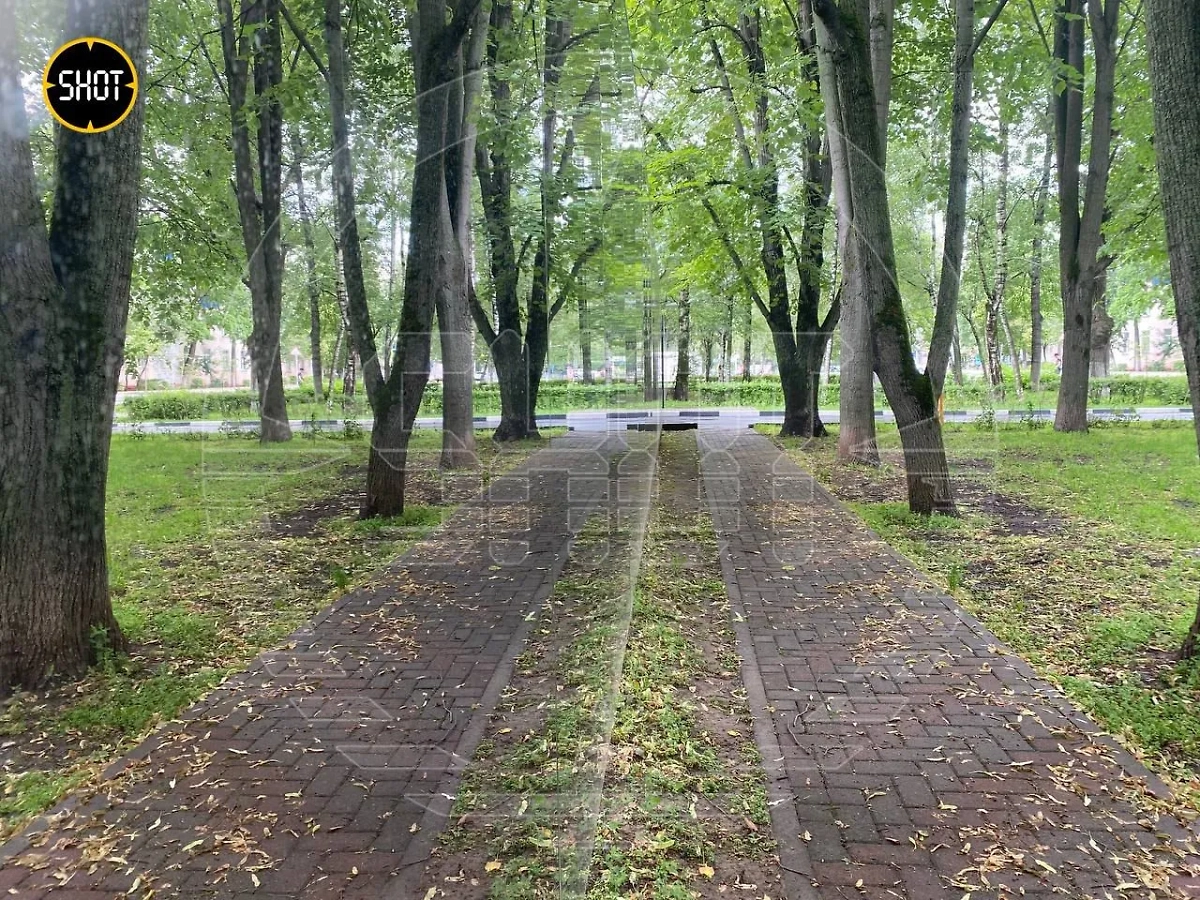 Полностью зеркальный забор построили в Химках вокруг администрации. Фото © SHOT