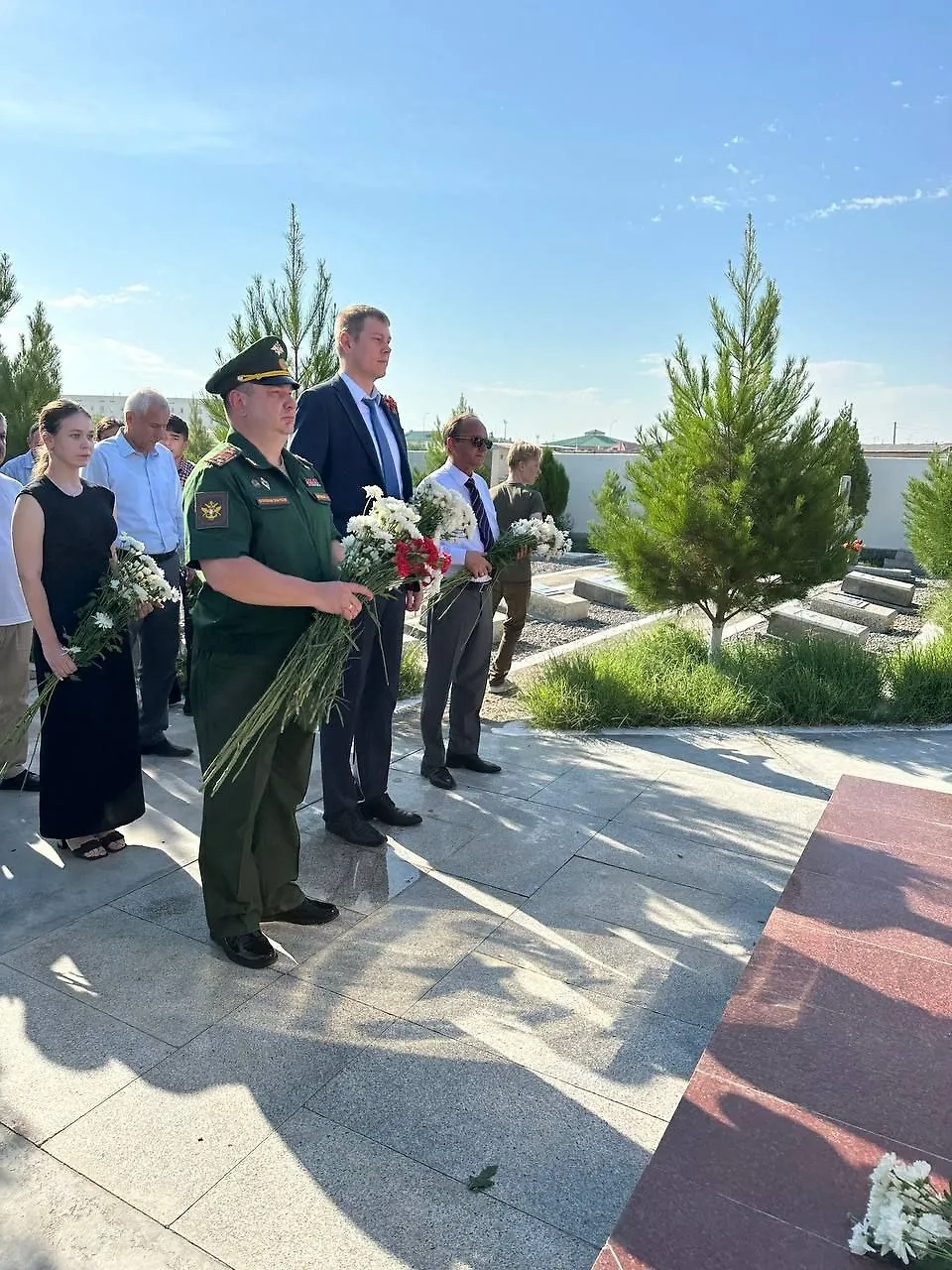 Акция "Свеча Памяти" в Туркменистане. Фото © Telegram / Посольство России в Туркменистане