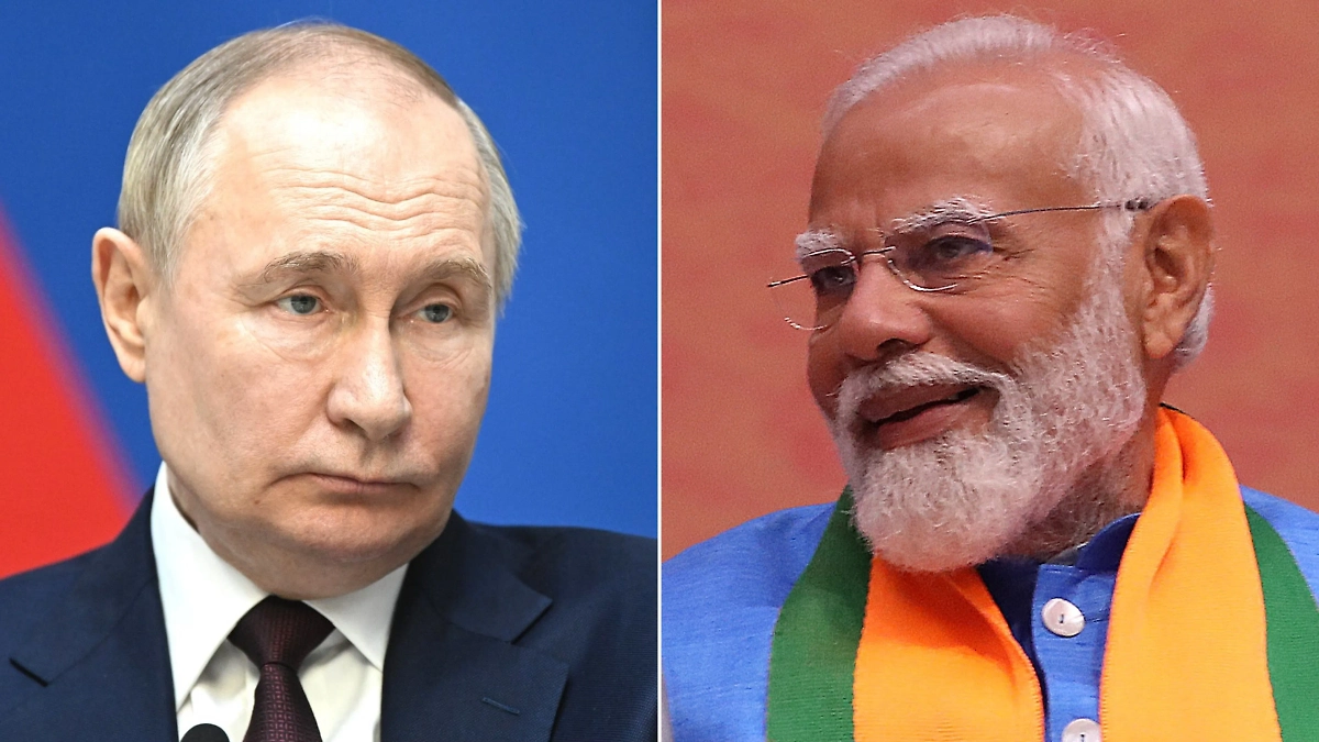 Владимир Путин и Нарендра Моди. Обложка © Kremlin.ru, © ТАСС / ЕРА