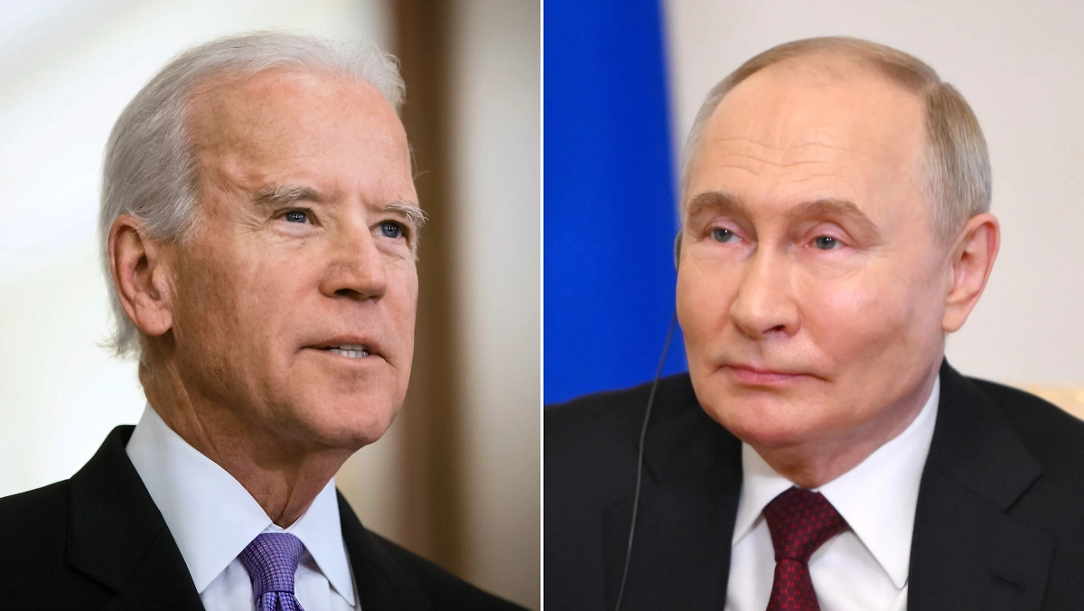 Лидер США Джо Байден и президент России Владимир Путин. Обложка © Shutterstock / FOTODOM / Drop of light © Kremlin.ru