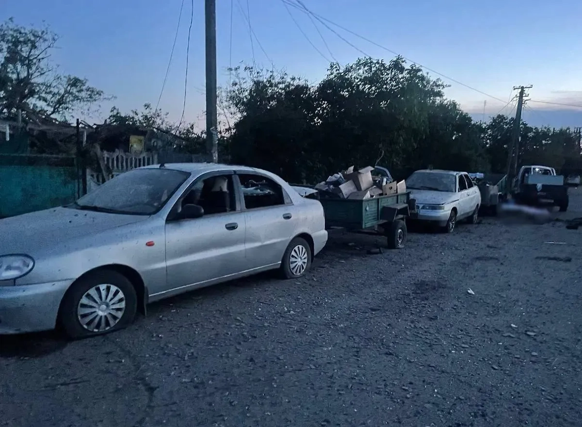 Место удара ВСУ в Херсонской области. Обложка © Telegram / Владимир Сальдо