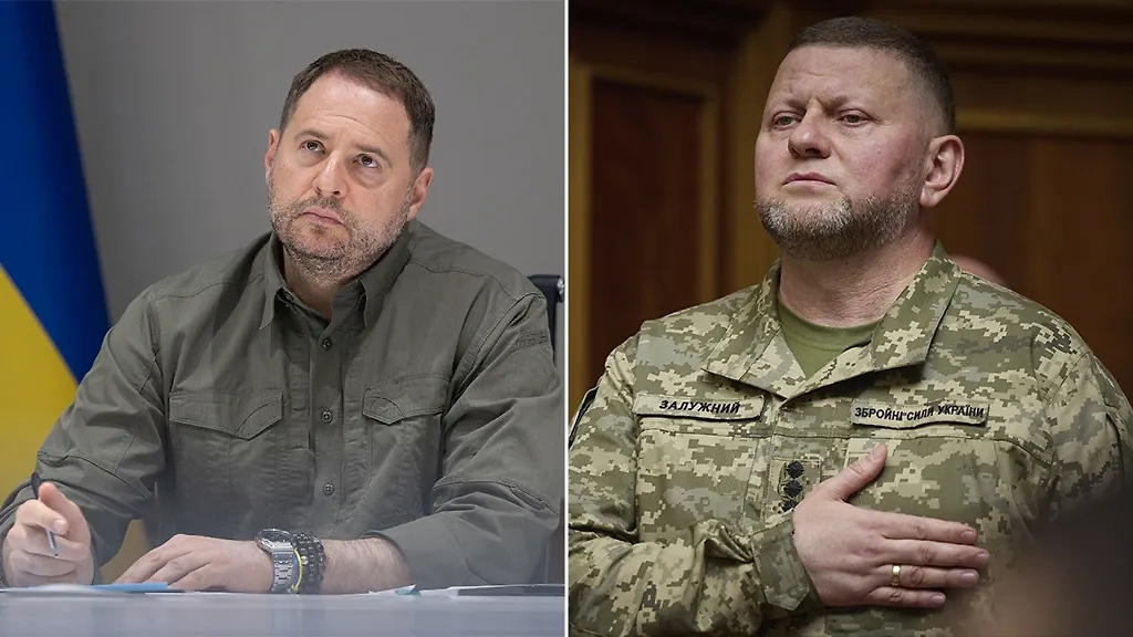 Андрей Ермак, Валерий Залужный. Обложка © Wikipedia / Vin.gov.ua, © ТАСС / AP