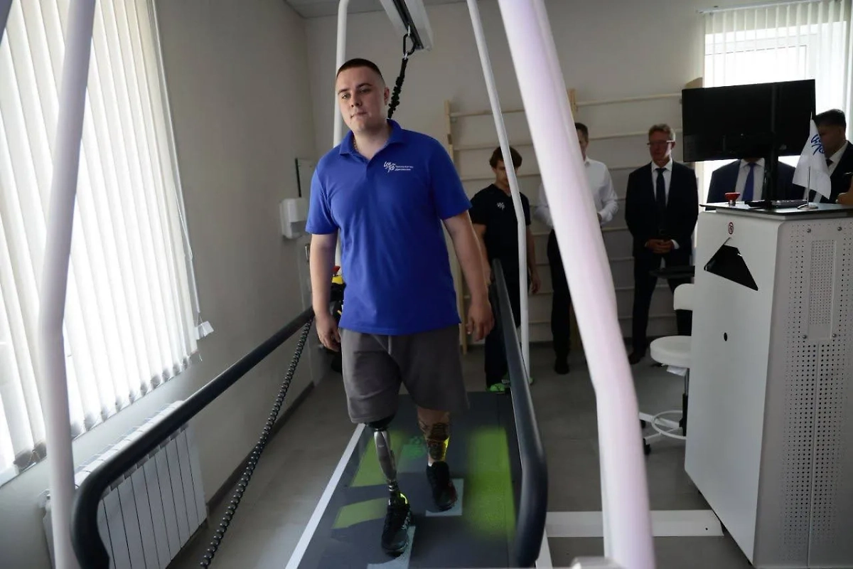 В Белгороде открылся первый региональный центр высокотехнологичного протезирования и комплексной реабилитации. Фото © Telegram / Анна Цивилёва