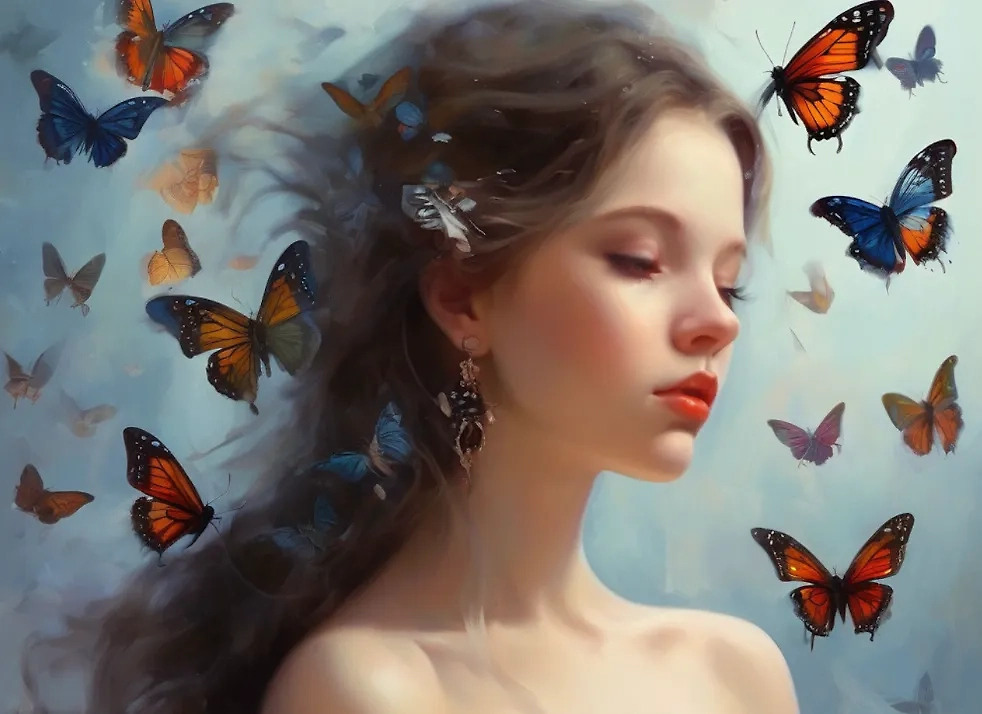 Приметы, что ангел-хранитель рядом: частое появление бабочек. Фото © "Шедеврум"