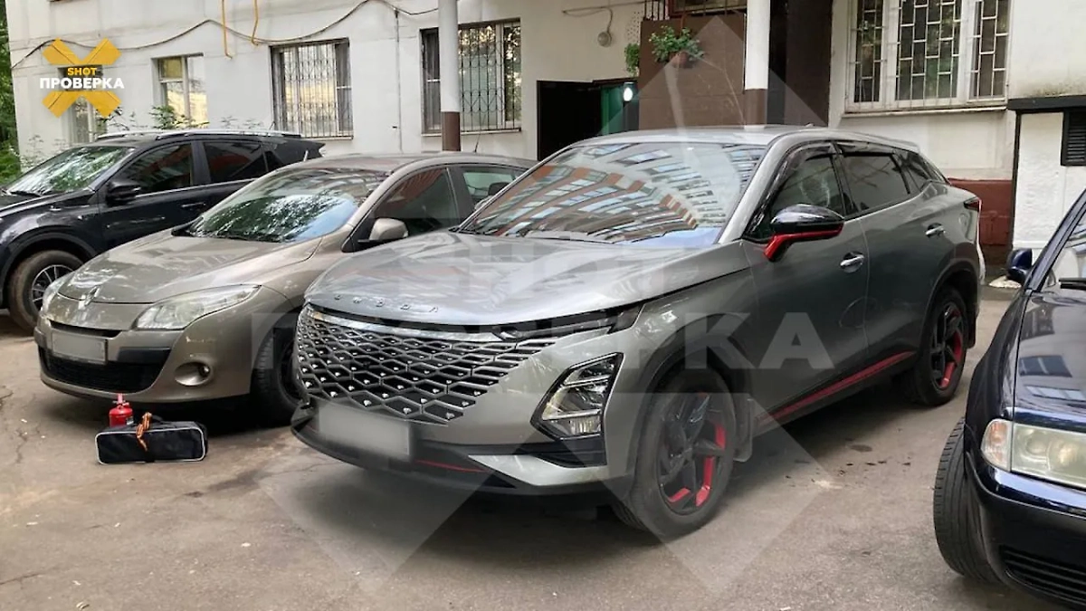 Китайская зарядка подожгла китайскую машину Omoda в Москве. Фото © SHOT ПРОВЕРКА