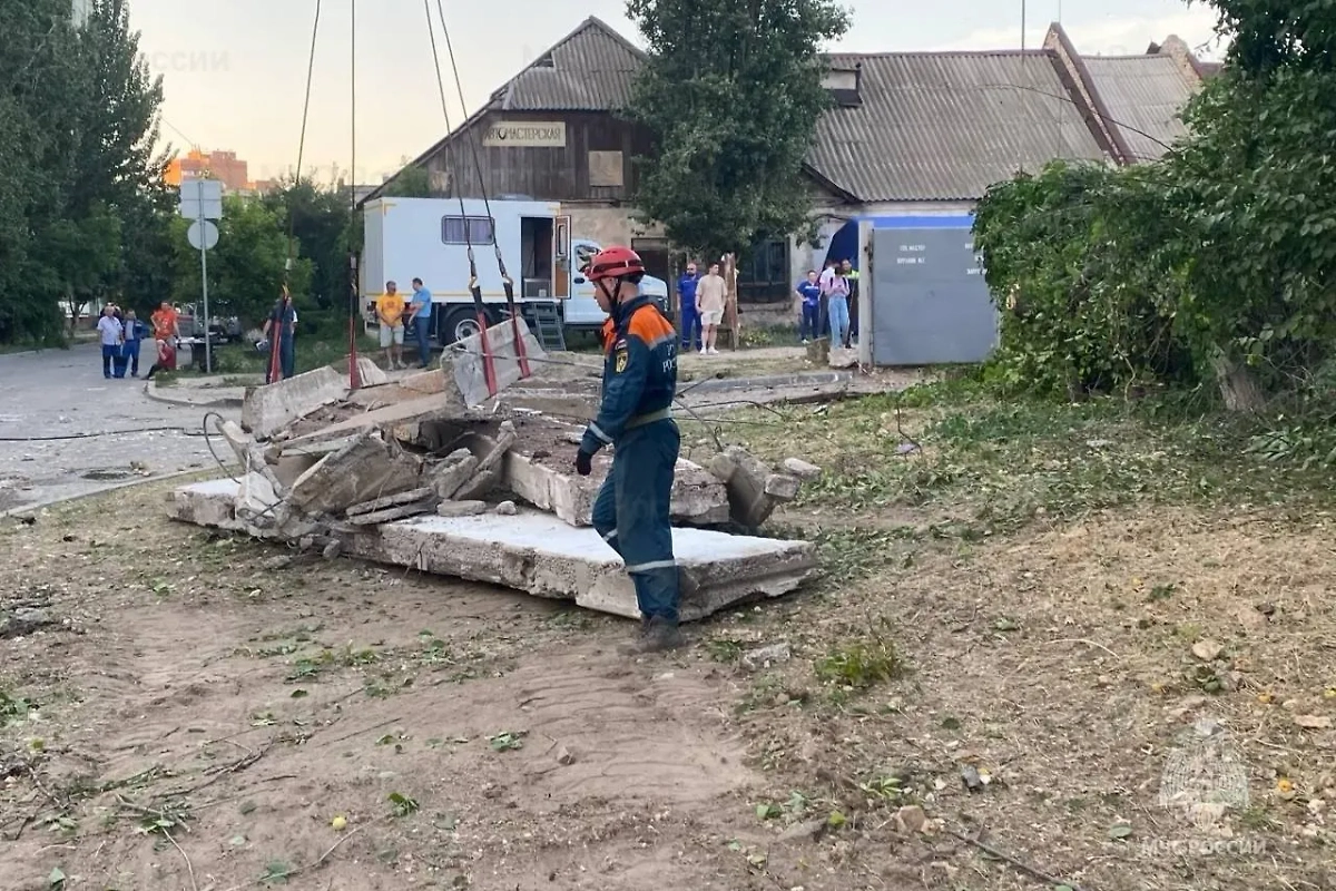 Последствия взрыва газа на насосной станции в Волгограде. Обложка © ГУ МЧС России по Волгоградской области