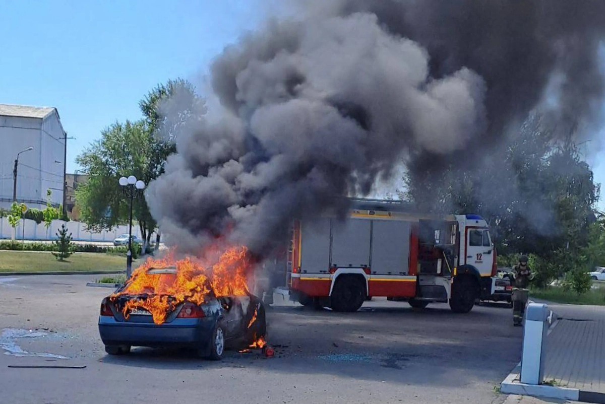 При обстреле Шебекина погиб один человек, ранено семеро. Фото © Telegram/Настоящий Гладков