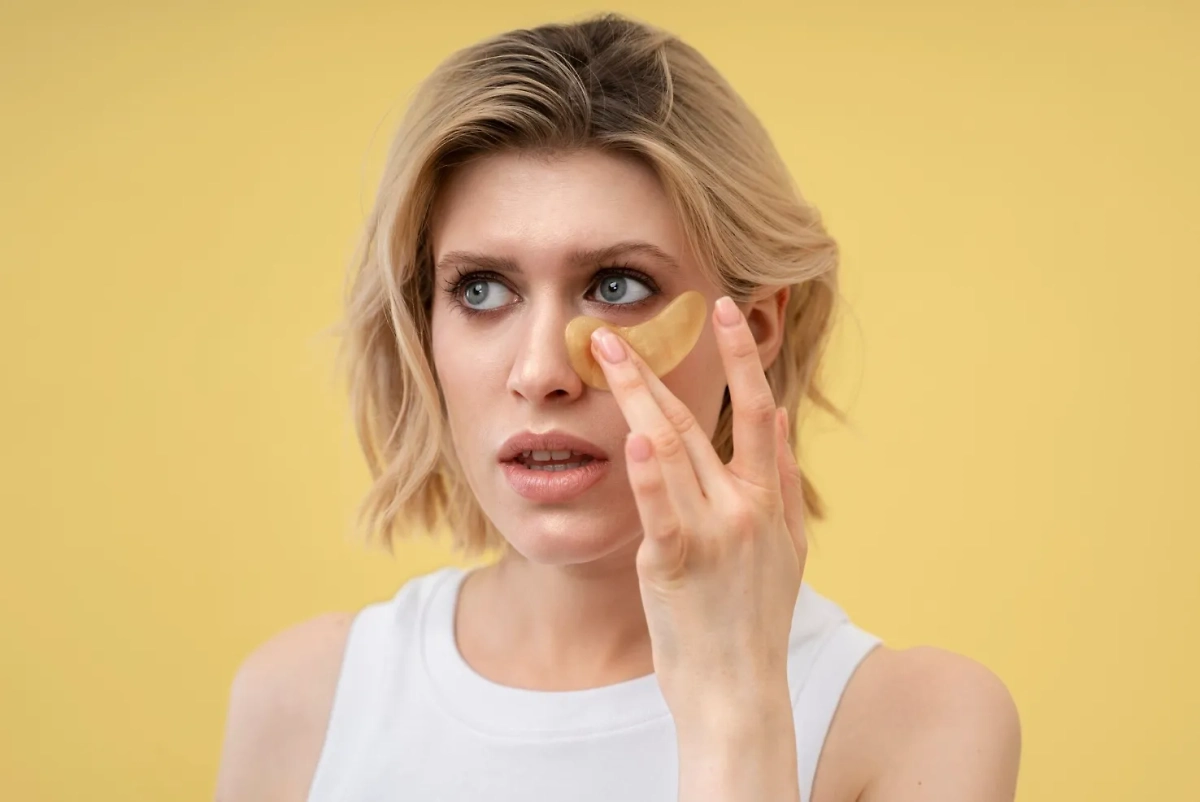 Появление отёков обуславливается тем, что в организме скапливается жидкость — и утром мы видим некрасивые мешки под глазами. © Freepik.com