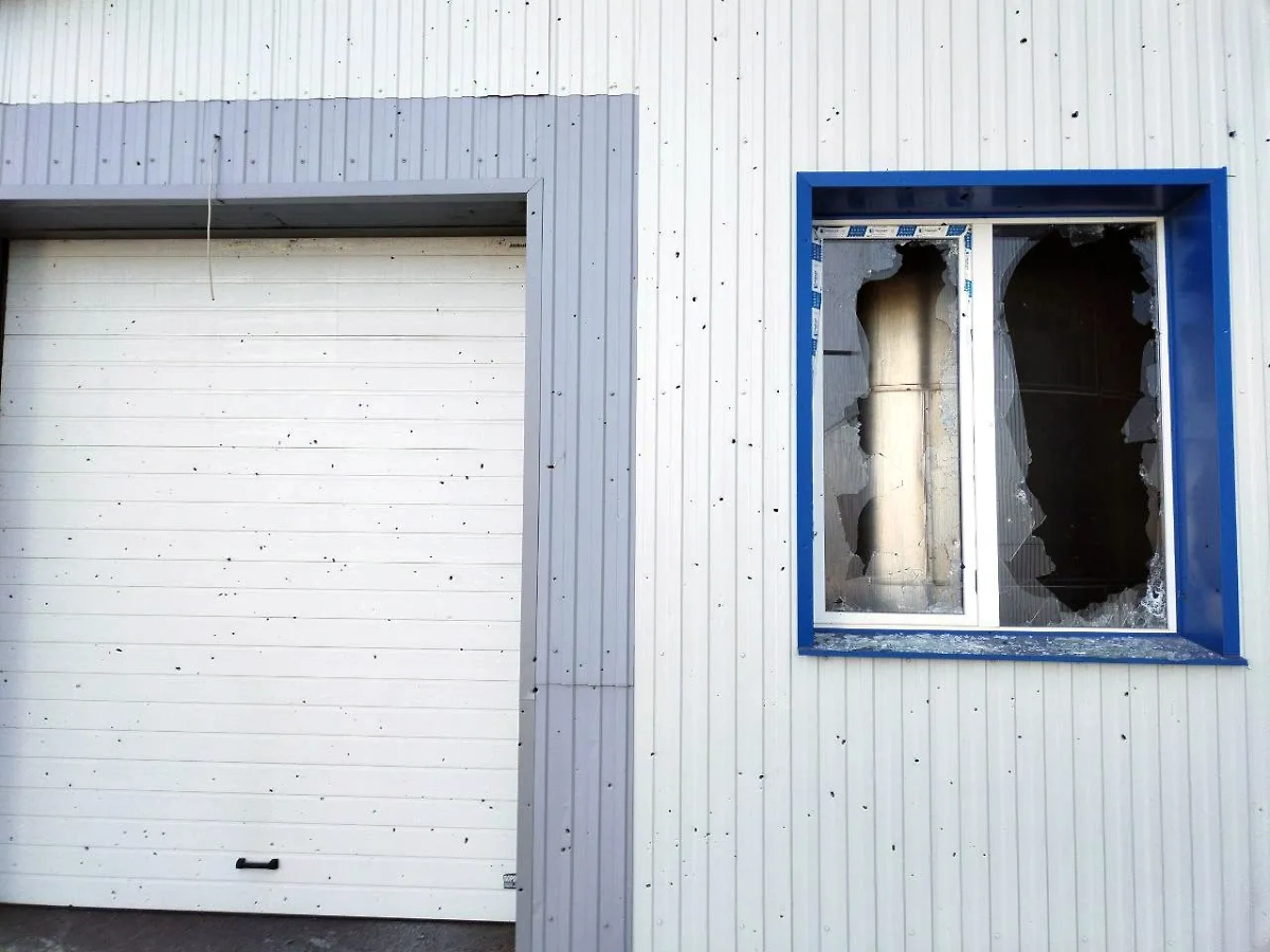 Последствия атаки беспилотников ВСУ на предприятие в Судже. Фото © Telegram / Алексей Смирнов