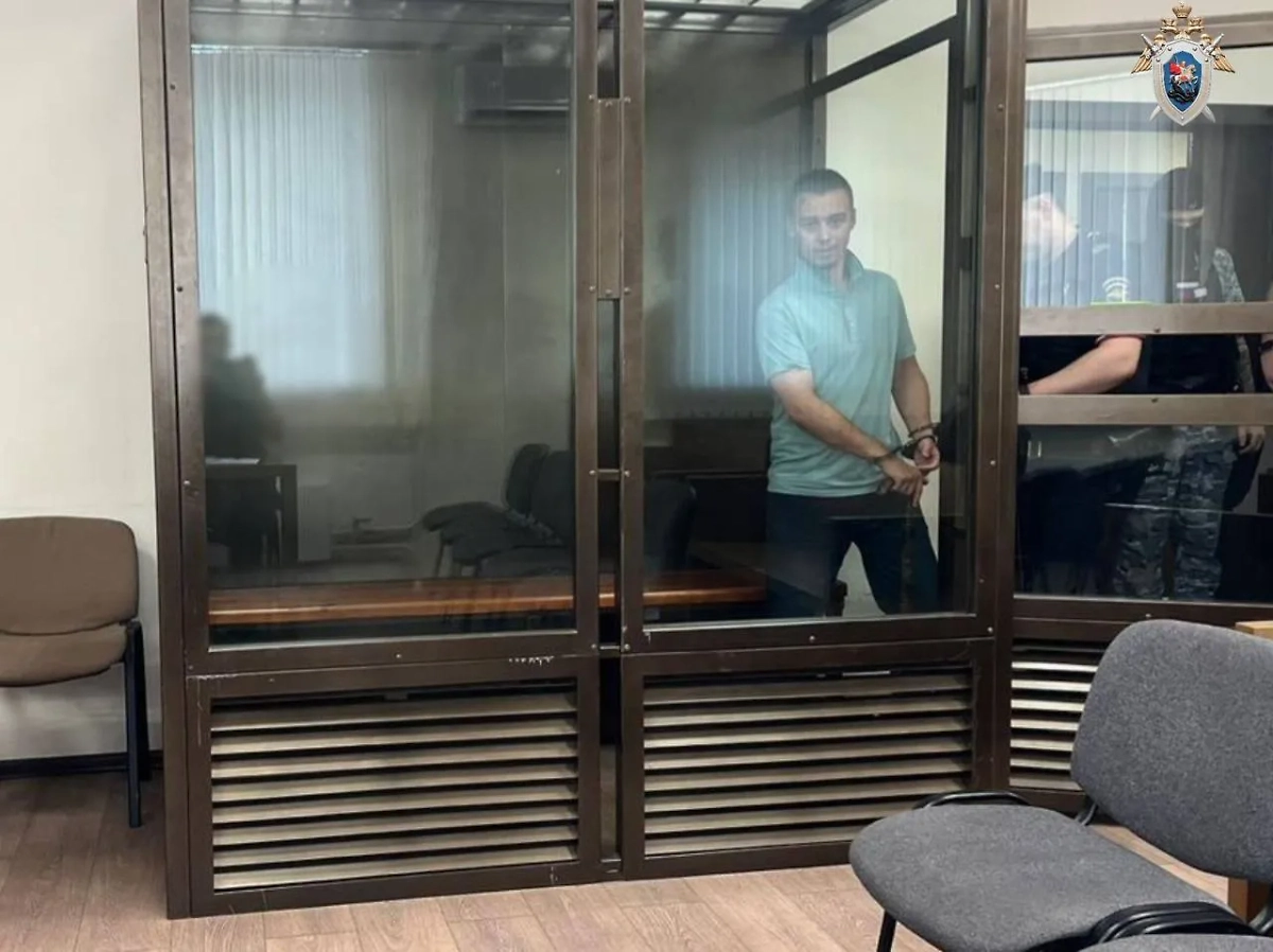 Али Зейналов в зале суда. Фото © Telegram / Столичный СК